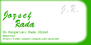 jozsef rada business card