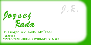 jozsef rada business card